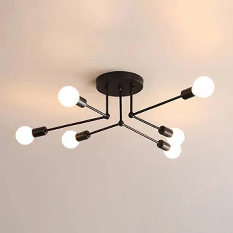 Nordic Black Design Multi Head Ceiling Light