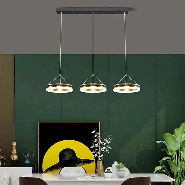 Dining Table Pendant Lighting with Electroplated Design