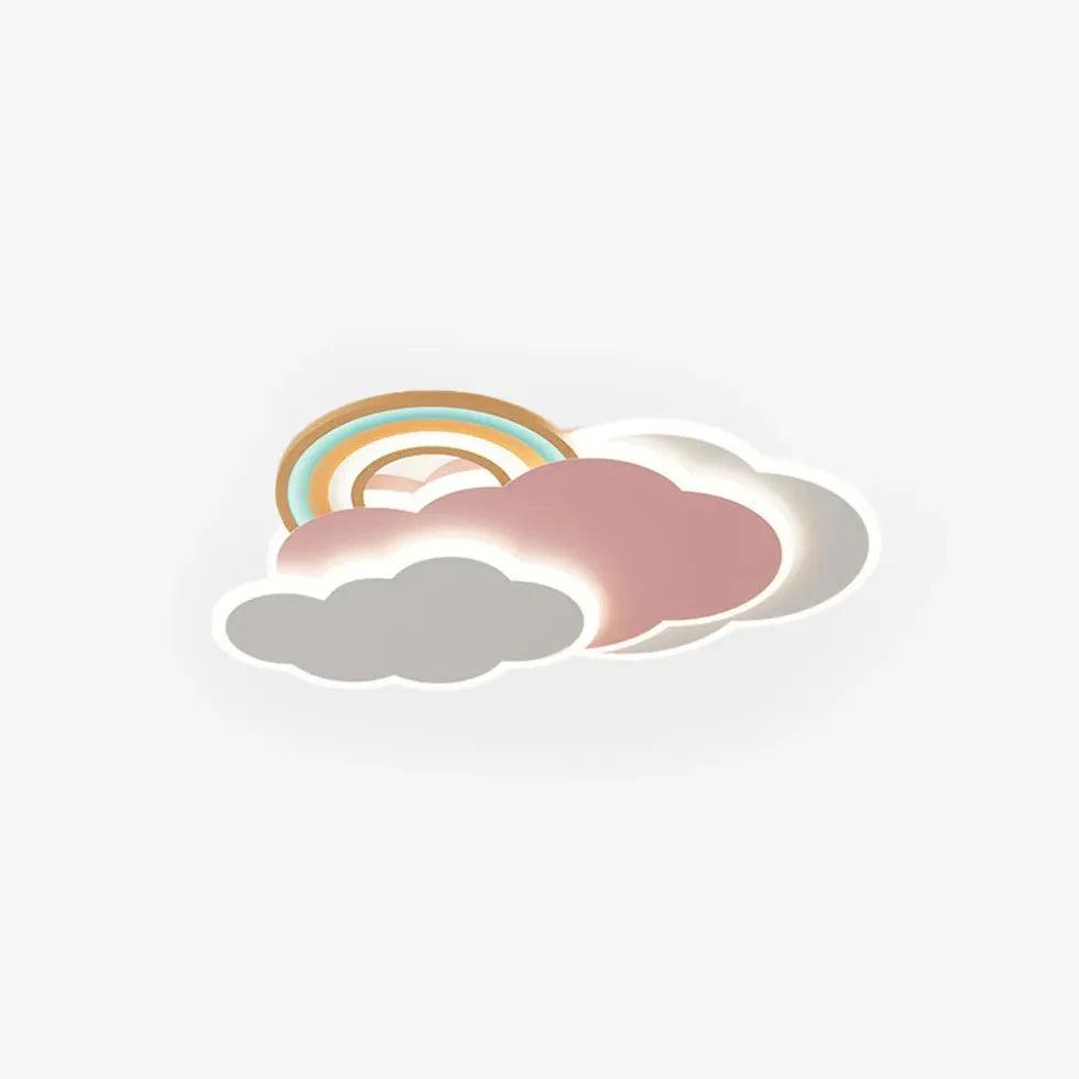 Rainbow Cloud Bedroom LED Flush Ceiling Lights - Clowas