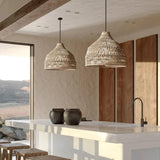 Wabi-Sabi Rattan Tea Room Pendant Light