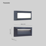Recessed Garden Wall Lights Black - Clowas