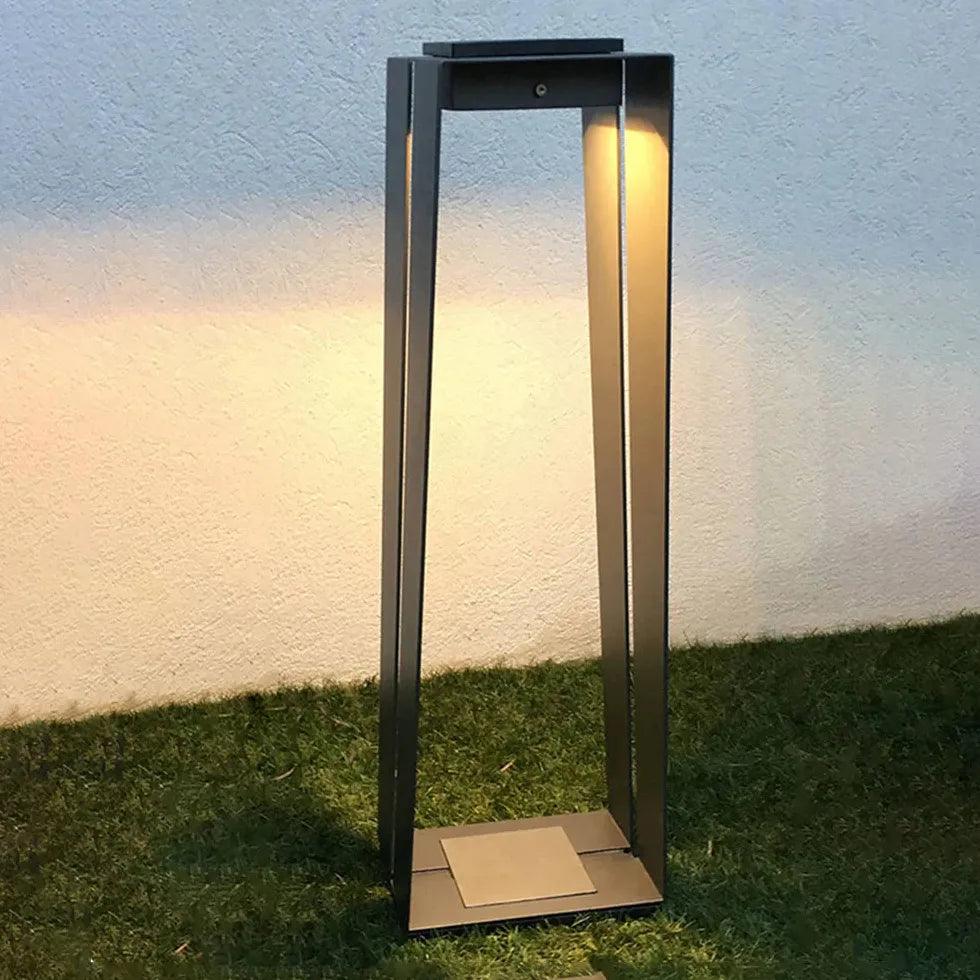 Rectangle Black Led Outdoor Floor lamps - Clowas