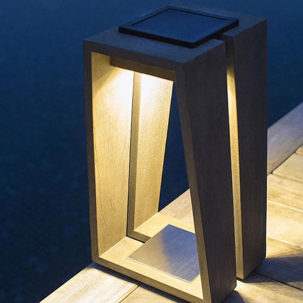 Rectangle Black Led Outdoor Floor lamps - Clowas