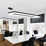 Rectangular Black LED Office Pendant Light - Clowas