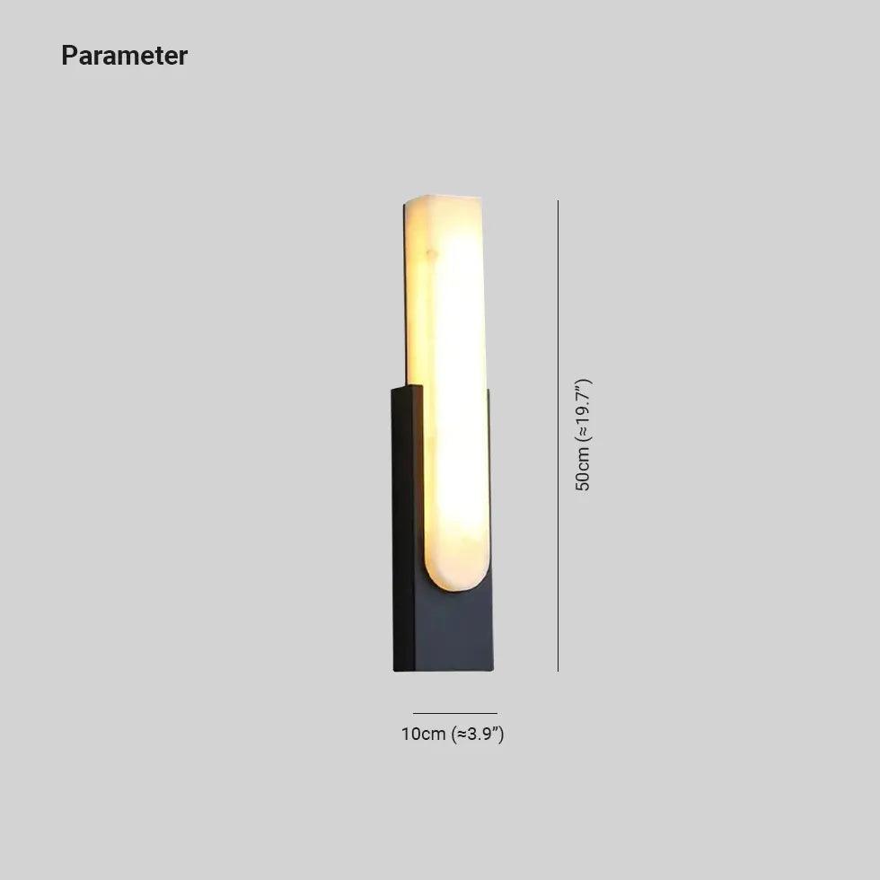 Rectangular Black Modern Living Room Wall Light - Clowas