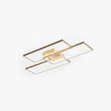 Rectangular Geometric Black LED Ceiling Light - Clowas