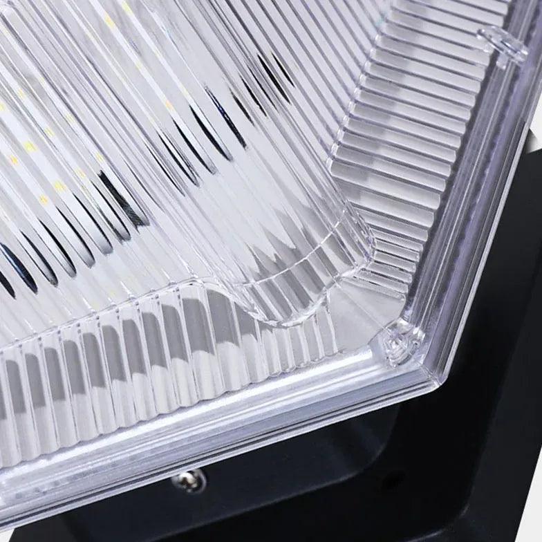 Rectangular Waterproof Solar Led Outdoor Pillar Lights - Clowas