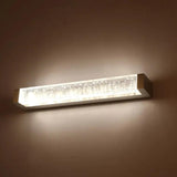 Rectangular White Crystal Led Bathroom Wall Lights - Clowas