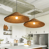 Wabi-Sabi Bamboo Pendant Ceiling Light for Kitchen
