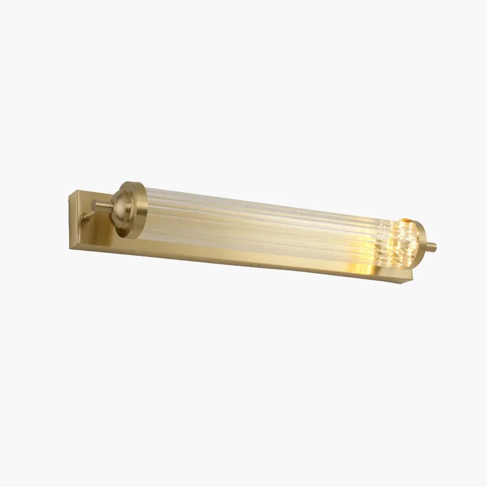Ribbed Wall Light Bathroom Gold - Clowas