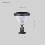Outdoor Diamond Solar Light Lights on Pillars