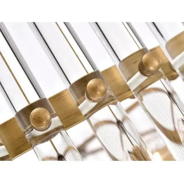 Ring Crystal Gold Living Room Pendant Light - Clowas