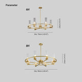 Ring-Frame Design Living Room Gold Chandelier - Clowas