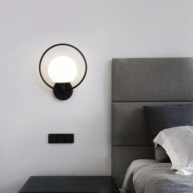 Black Circular Wall Lights for Bedroom