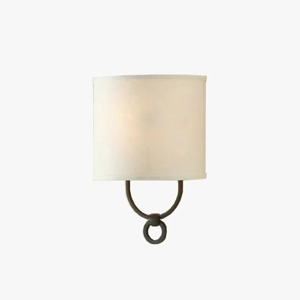 Ring Shaped Fabric White Modern Wall Lights - Clowas
