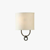 Ring Shaped Fabric White Modern Wall Lights - Clowas