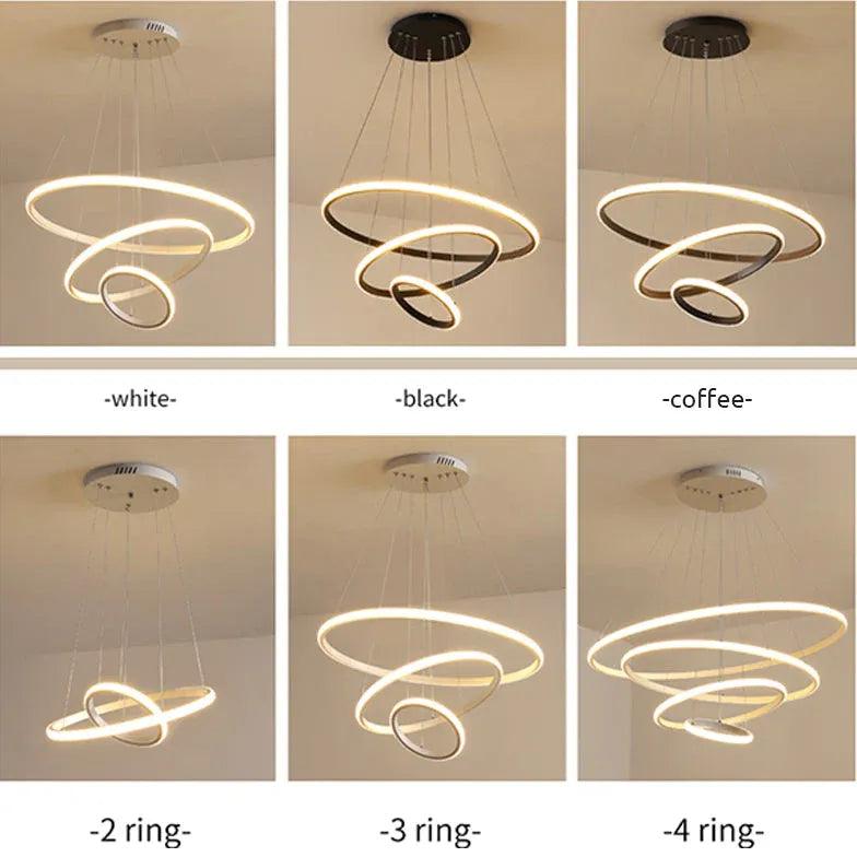 ring-shaped led modern pendant light - Clowas