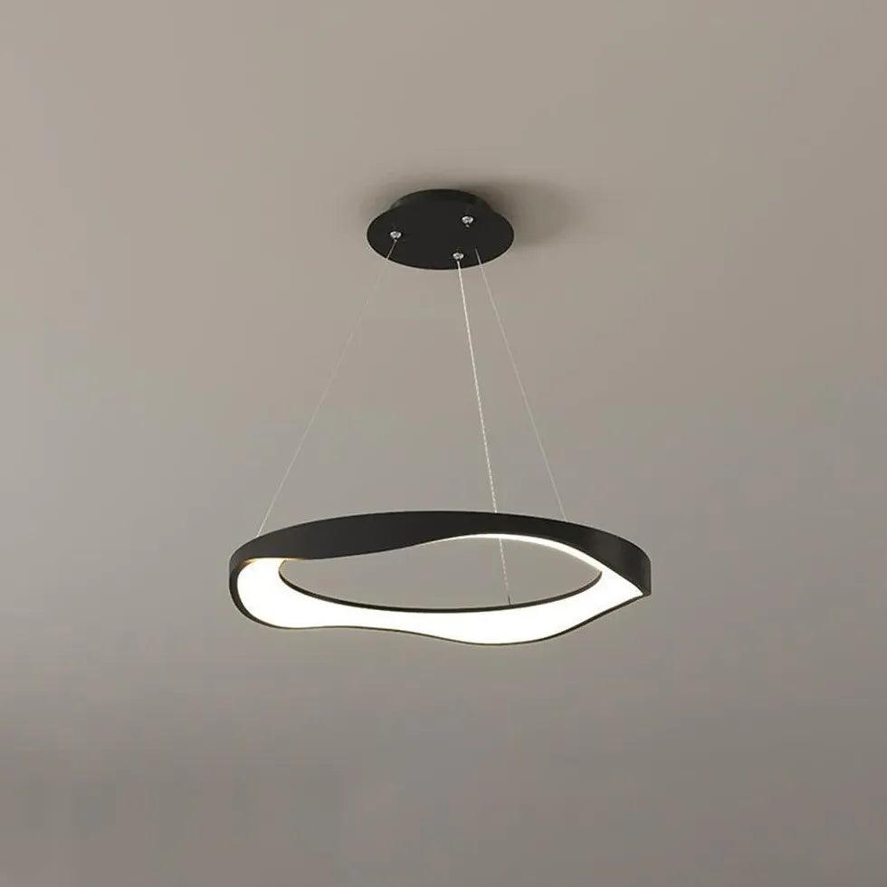 Ring-shaped Metal Acrylic LED Living Room Pendant Light - Clowas