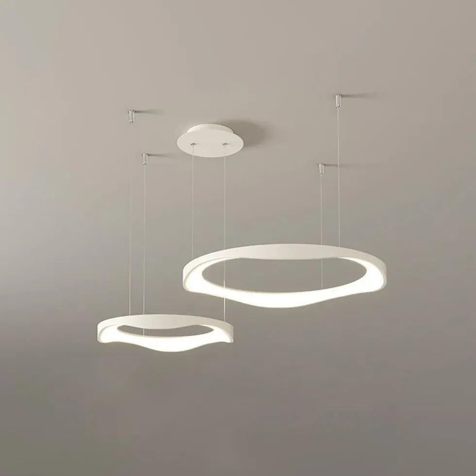 Ring-shaped Metal Acrylic LED Living Room Pendant Light - Clowas