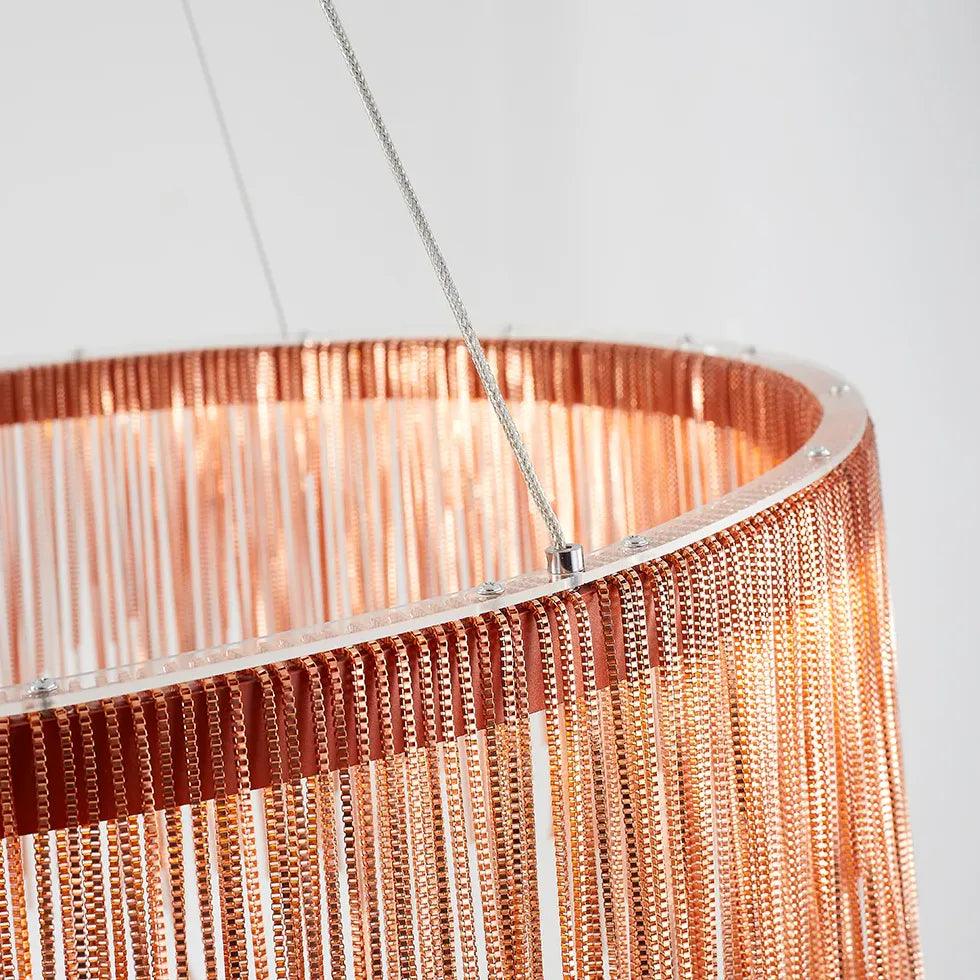 Ring-shaped Tassel Modern Luxury Pendant Light - Clowas