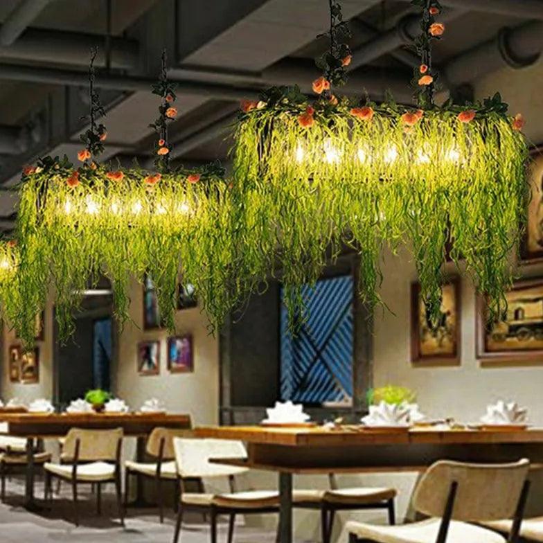 Rose Iron Frame Vintage Pendant Light - Clowas