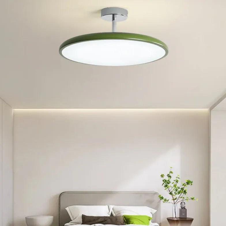Contemporary Bedroom Ceiling Lights Adjustable Cream Round Design