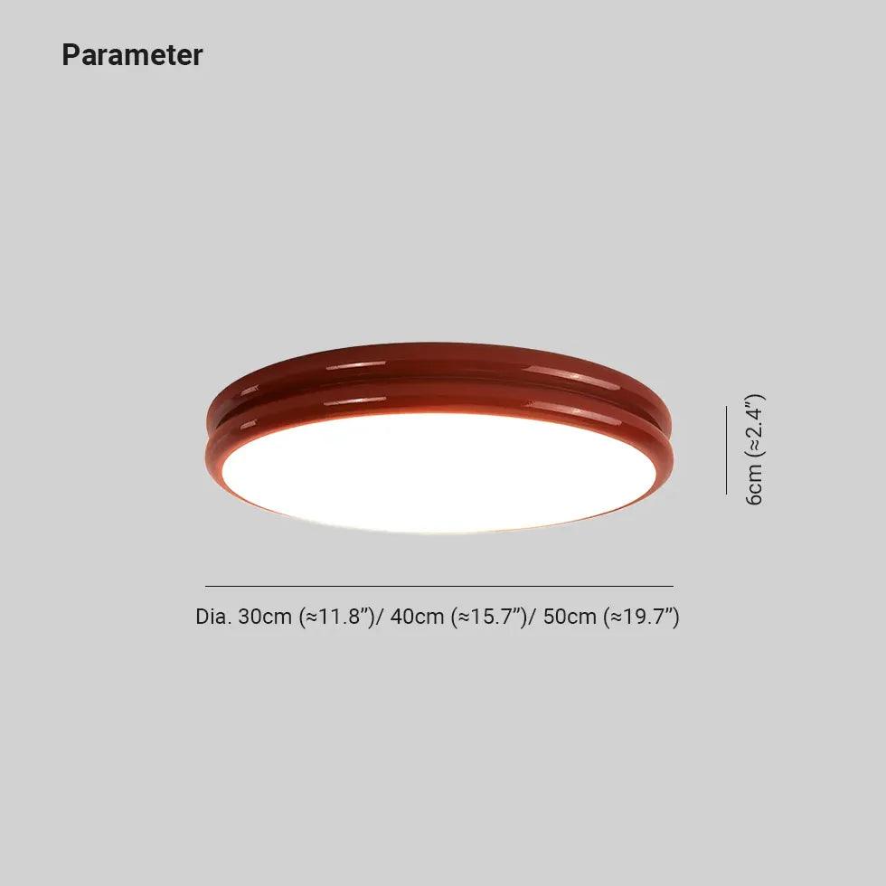 Round Cake Modern Bedroom Flush Ceiling Lights - Clowas