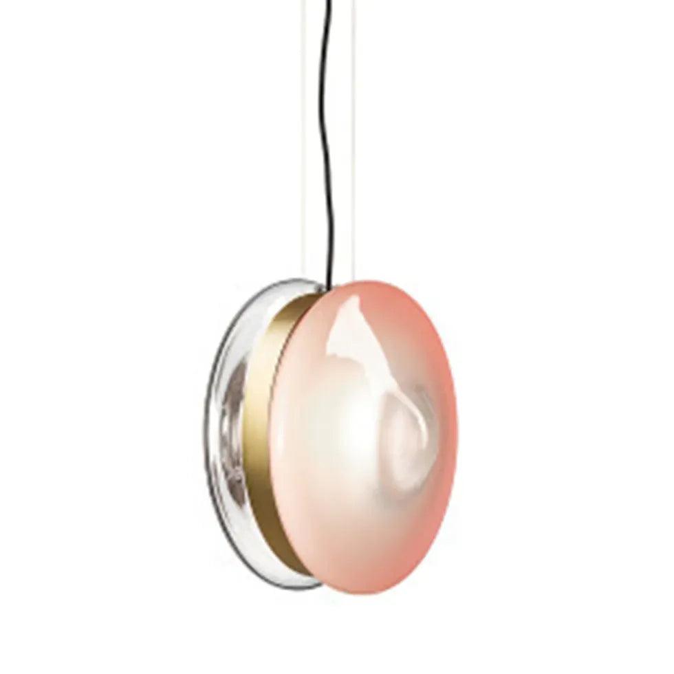 Round Colorful Glass Modern Pendant Light - Clowas