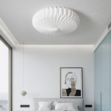 Modern Geometric Pleated Shade Ceiling Light for Study Room