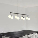 Round Frame Black Modern Chandelier - Clowas