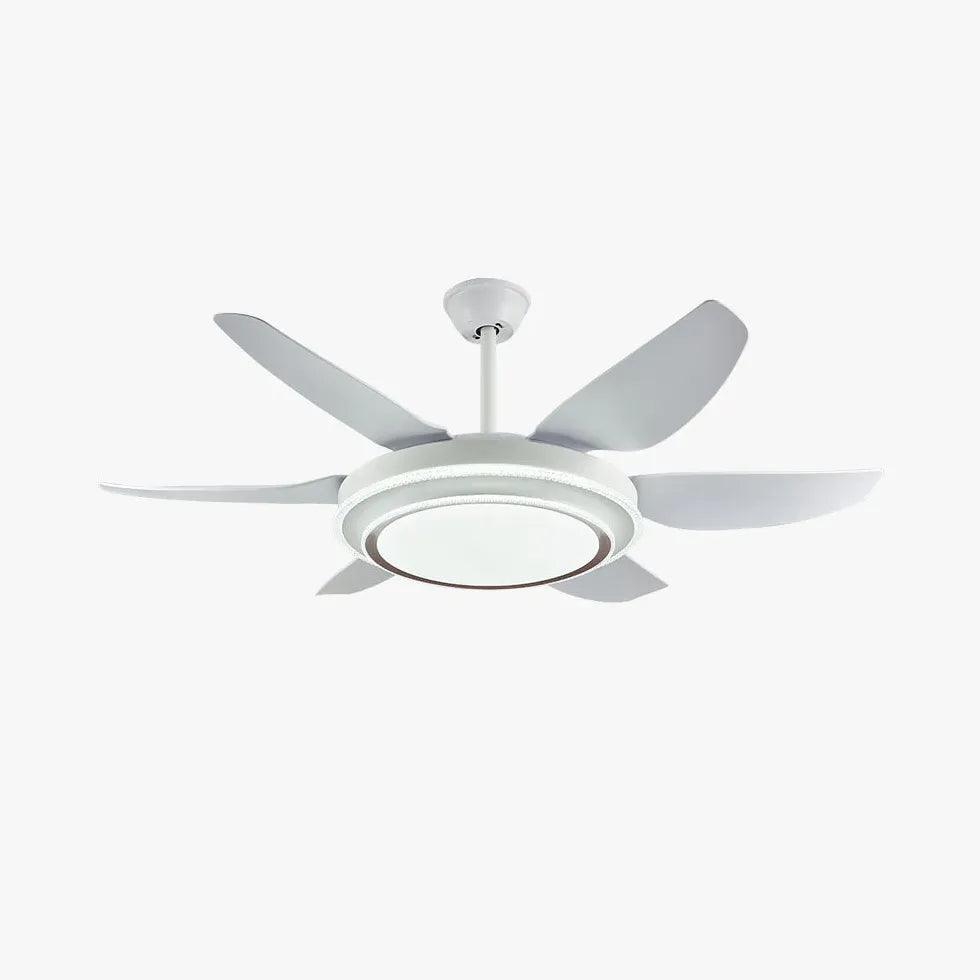 Round LED Modern Living Room Fan Light - Clowas