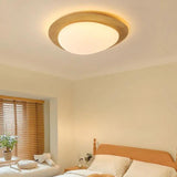 Creative Pebble Wood Led Ceiling Light for Bedroom