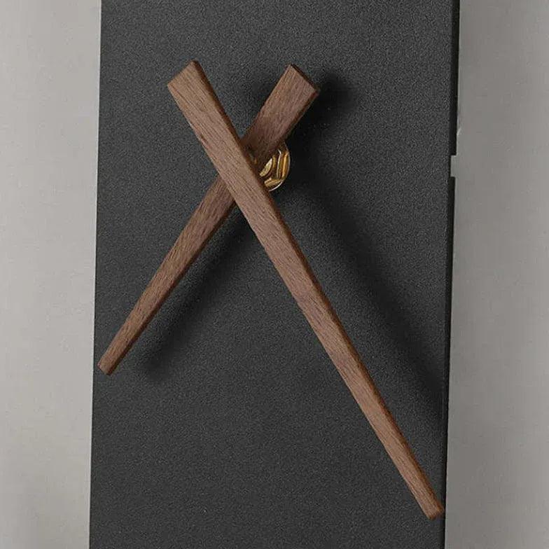 Round Modern Clock Gold Flush Wall Lamp - Clowas