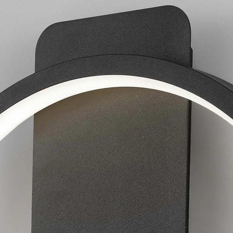 Round Modern Clock Gold Flush Wall Lamp - Clowas