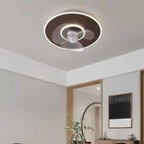 Round Noodle Modern Ceiling Fan with Light - Clowas