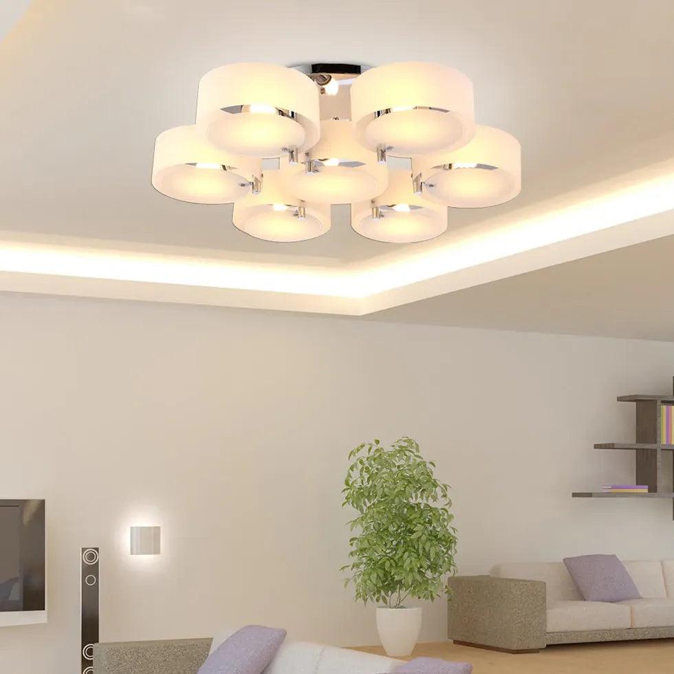 Round Petals LED Modern Flush Ceiling Lights - Clowas