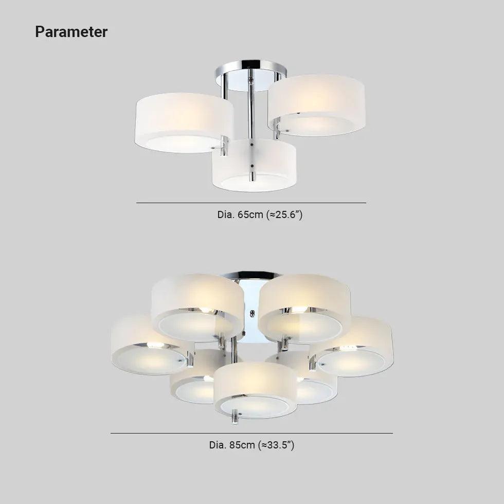 Round Petals LED Modern Flush Ceiling Lights - Clowas