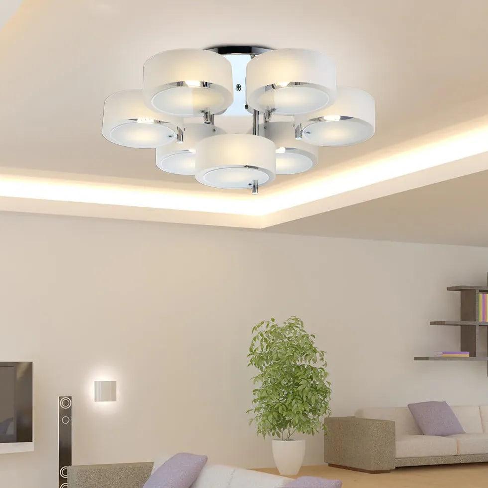 Round Petals LED Modern Flush Ceiling Lights - Clowas