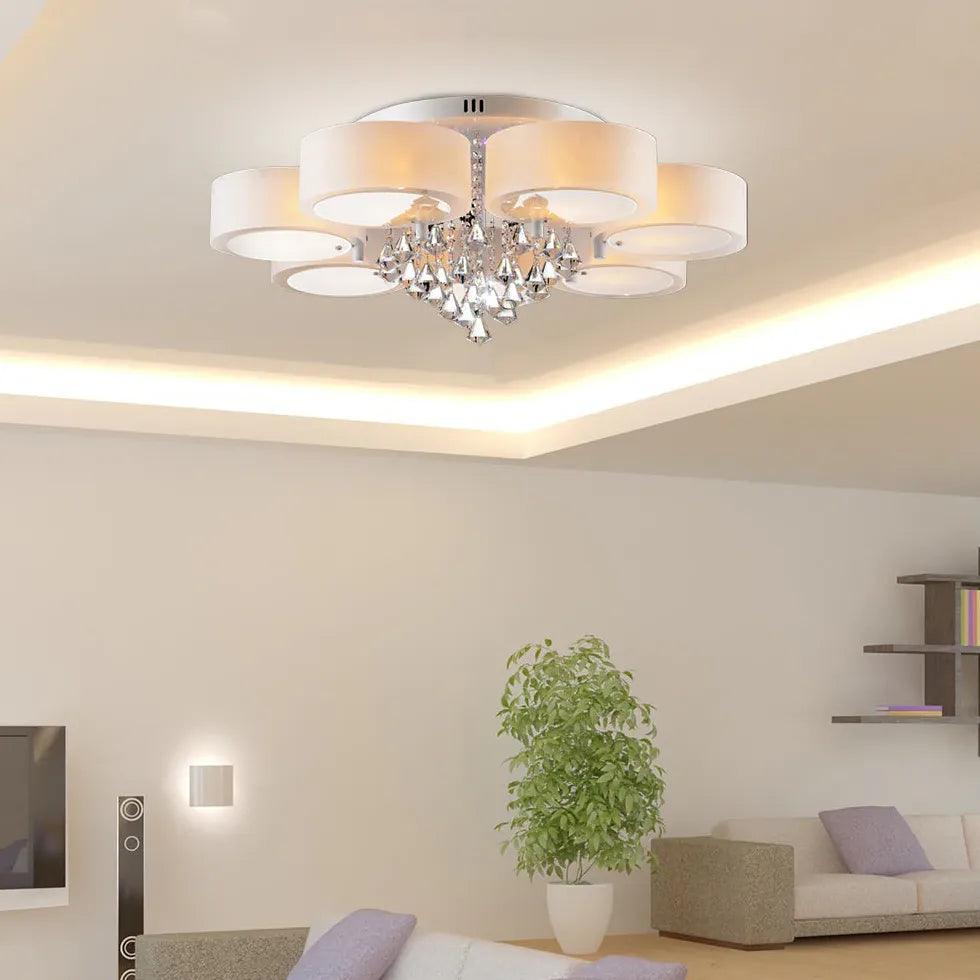 Round Petals LED Modern Flush Ceiling Lights - Clowas