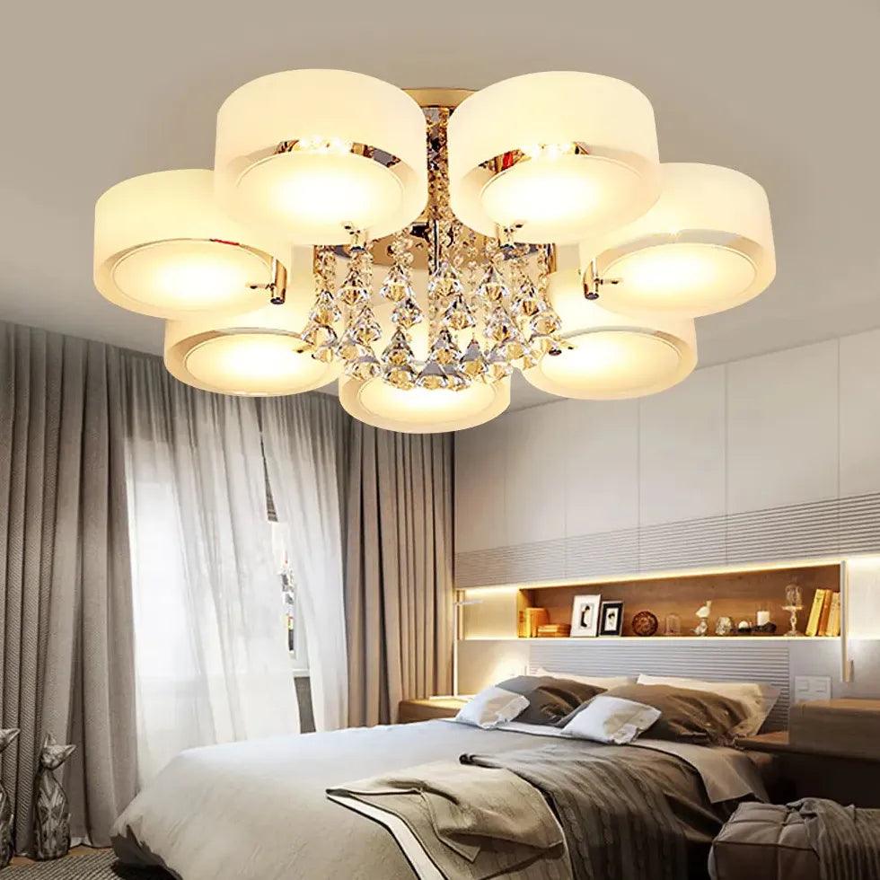 Round Petals LED Modern Flush Ceiling Lights - Clowas