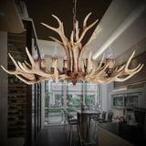 Rustic style antler led chandelier - Clowas