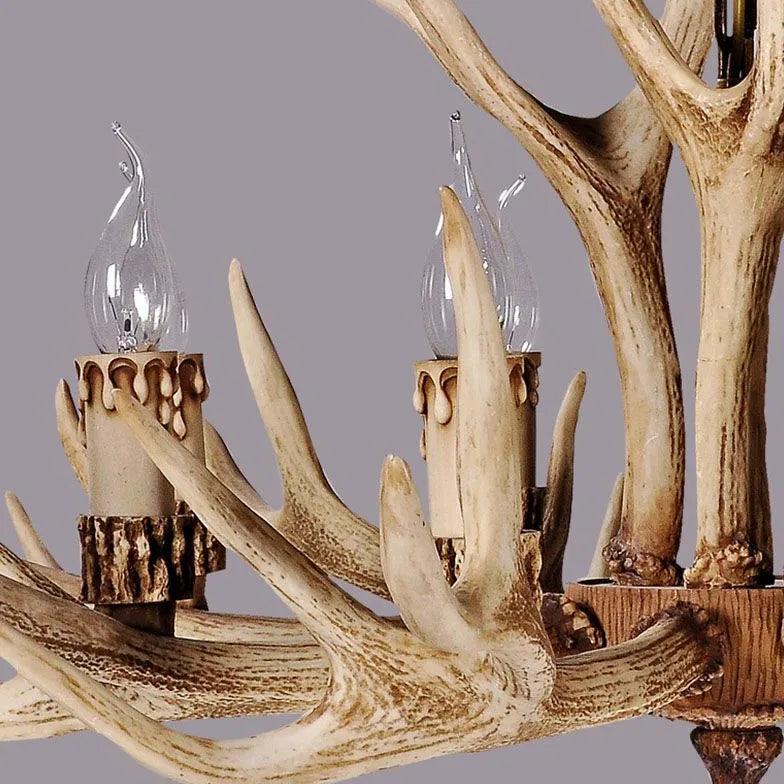 Rustic style antler led chandelier - Clowas