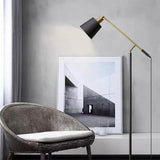 Angled Floor Lamp with American Metal Design