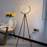 Tripod Floor Lamp with Rotating Round Design