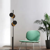 Minimalist Black Metal LED Floor Lamp for Living Room