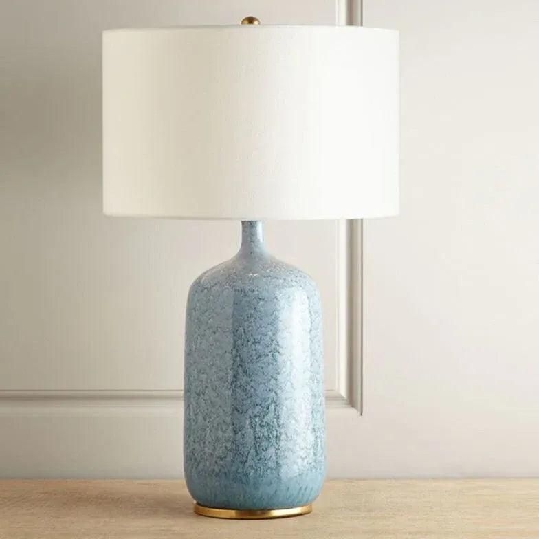 Bedside Table Lamps with Vintage Ceramic Design
