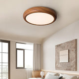 Circular Eye-Caring Lights for Wooden Bedroom Ceilings