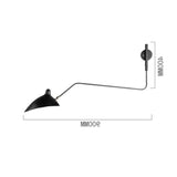 Black Adjustable Creative Iron Wall Light Indoor