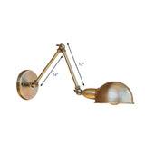 Semi Spherical Adjustable Industrial Wall Lights - Clowas