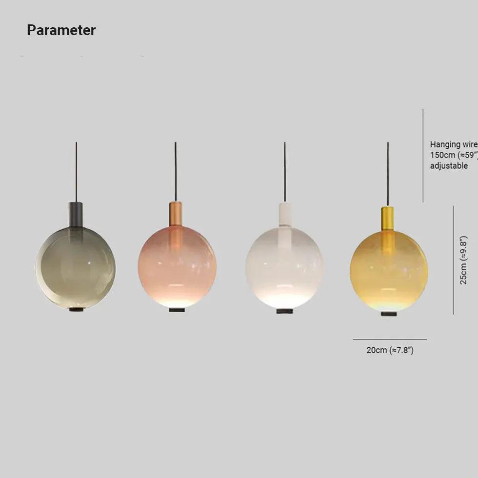 Semi-Transparent Modern LED Pendant Light - Clowas